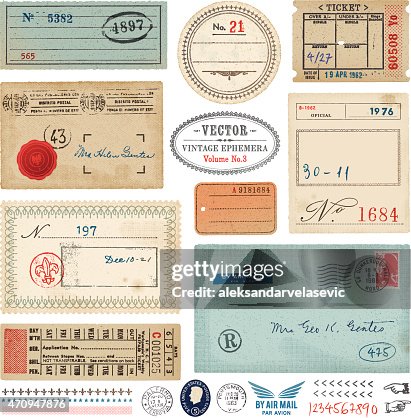 Vector Vintage Ephemera Vector Vintage Ephemera