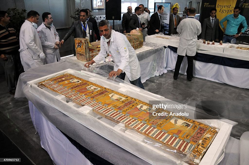 Smuggled 135 historical artifacts returned to Egypt