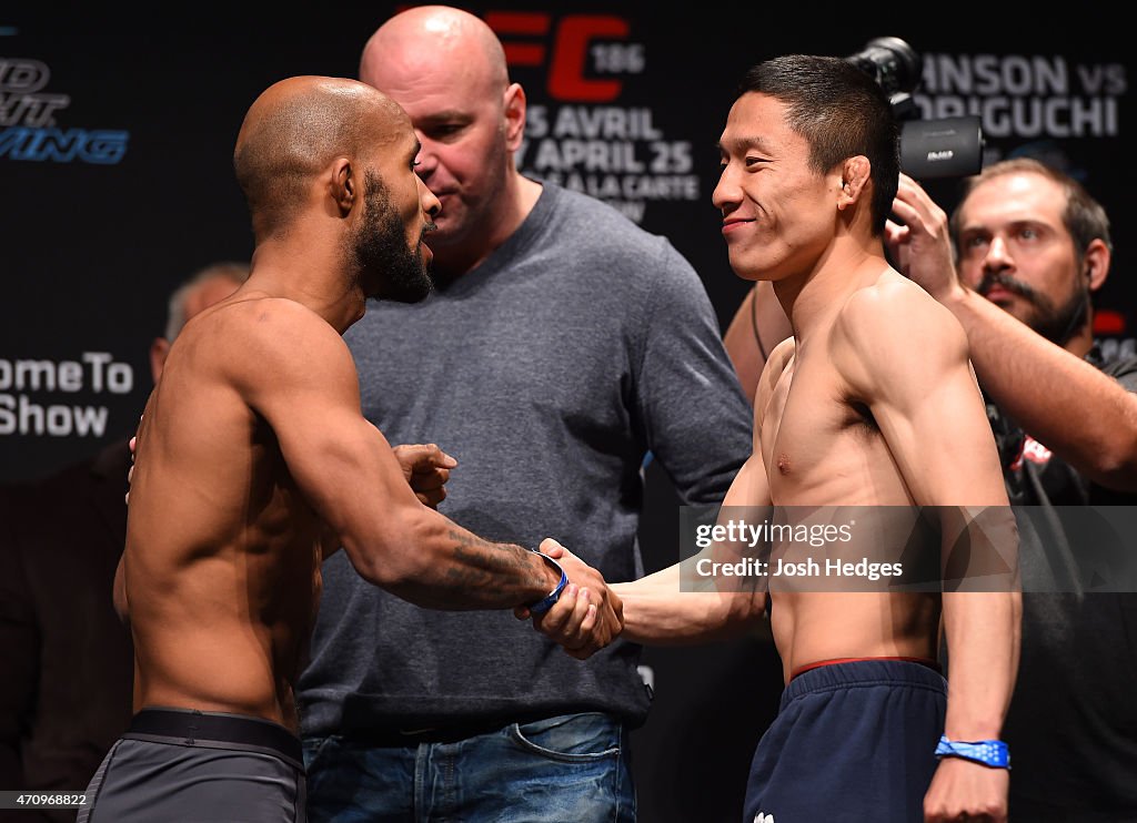 UFC 186 Weigh-in