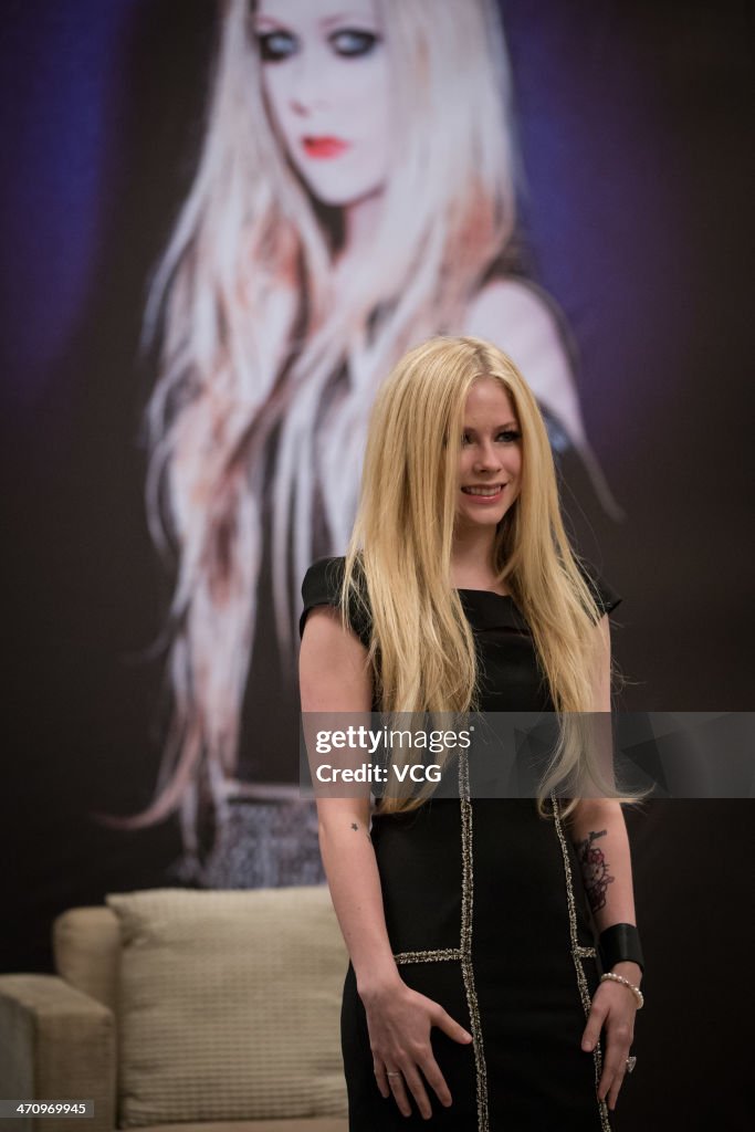 Avril Lavigne Attends Press Conference In Shanghai