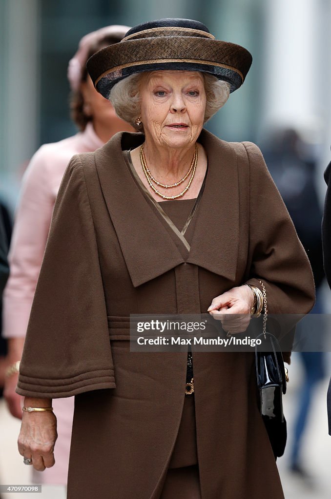 Princess Beatrix Of The Netherlands Marks 140th Anniversary Of King William Fund In London