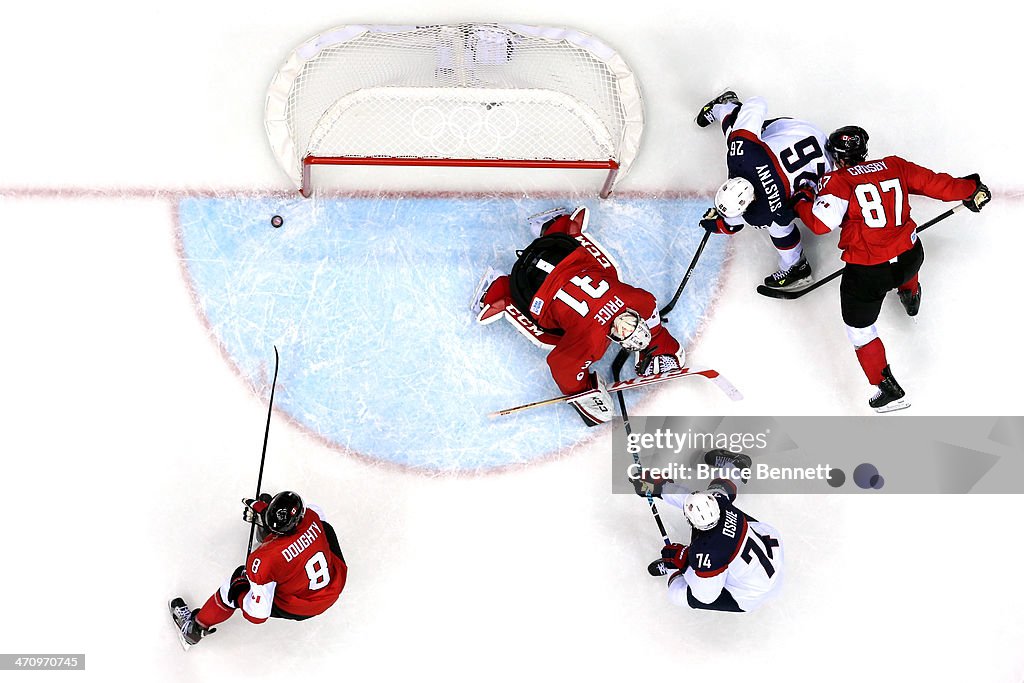 Ice Hockey - Winter Olympics Day 14 - United States v Canada