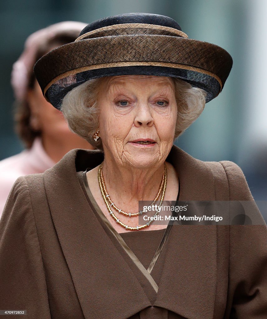 Princess Beatrix Of The Netherlands Marks 140th Anniversary Of King William Fund In London