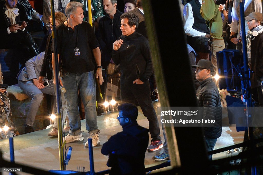 Rome Celebrity Sightings Ben Stiller, Lewis Hamilton, Olivia Munn  April 24th, 2015