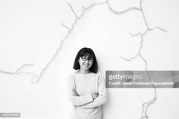 Artist Maya Lin is photographed for Madame Figaro on September 17, 2013 in New York City. CREDIT MUST READ: Jesse Frohman/Figarophoto/Contour by...
