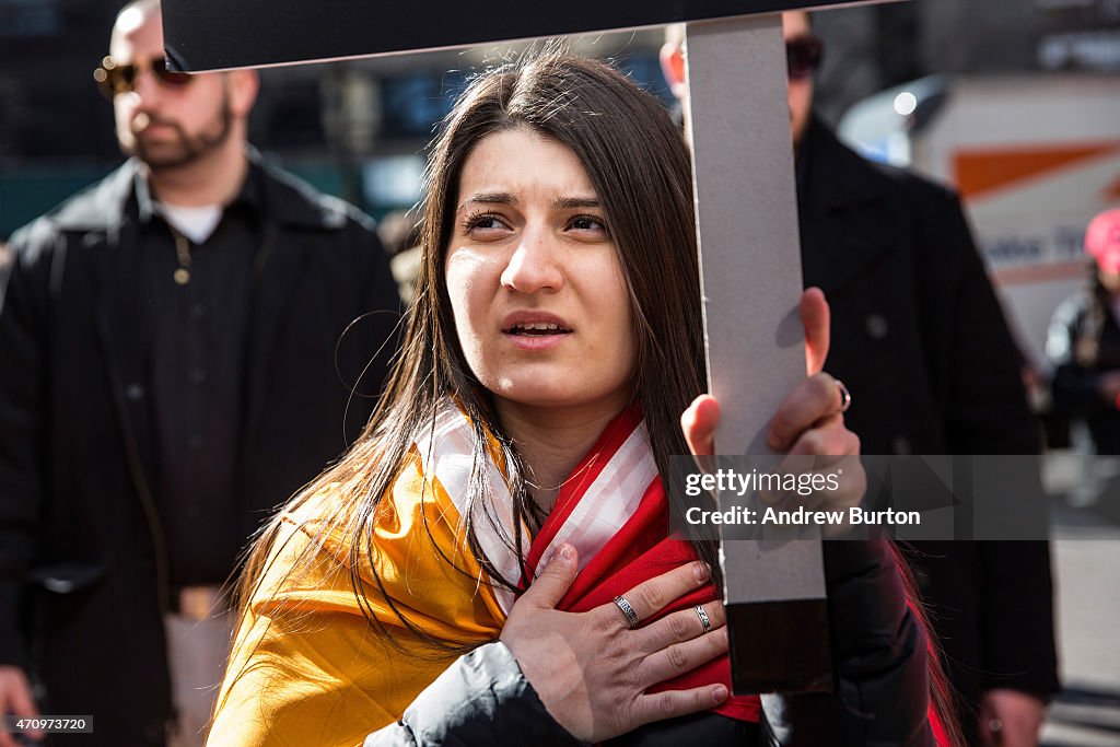 Marches Across The Country Mark The 100th Anniversary Of The Armenian Genocide