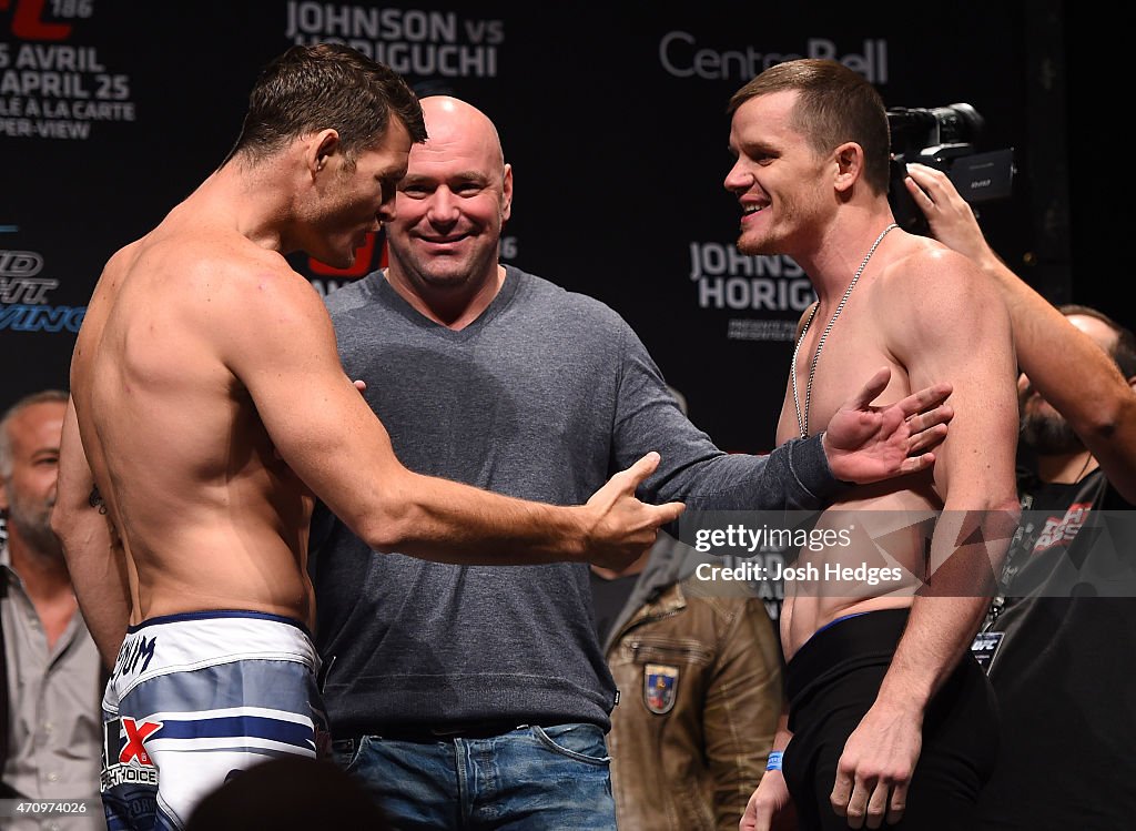 UFC 186 Weigh-in