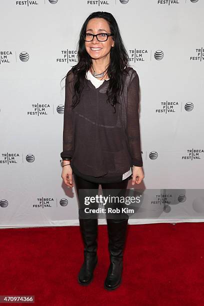 Actress Janeane Garofalo attends Tribeca Talks: Directors Series: Brad Bird and Janeane Garofalo during the 2015 Tribeca Film Festival at the SVA...