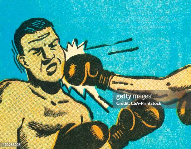 boxen - faustschlag stock-grafiken, -clipart, -cartoons und -symbole