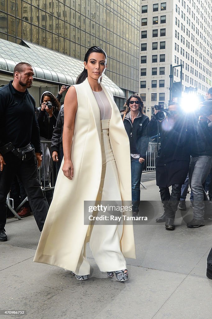 Celebrity Sightings In New York City - April 24, 2015