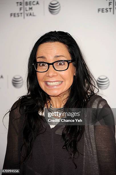 Janeane Garofalo attends 2015 Tribeca Film Festival - Tribeca Talks: Directors Series: Brad Bird And Janeane Garofalo at SVA Theatre 2 on April 24,...