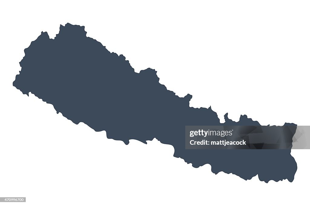 Nepal Land Karte