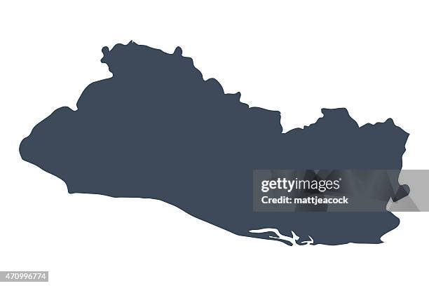 ilustrações de stock, clip art, desenhos animados e ícones de el salvador país mapa - el salvador