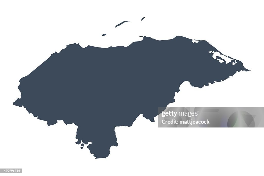 Honduras country map