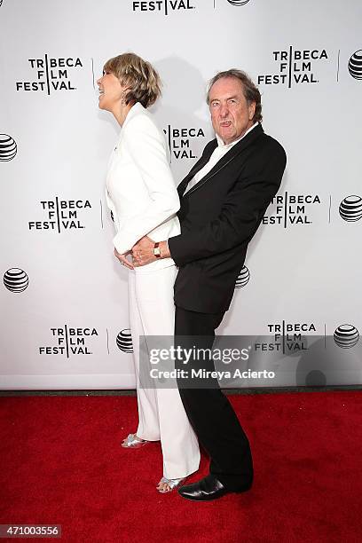 Tania Kosevich and Eric Idle attend the Special Screening Narrative: "Monty Python and the Holy Grail" during the 2015 Tribeca Film Festival at...