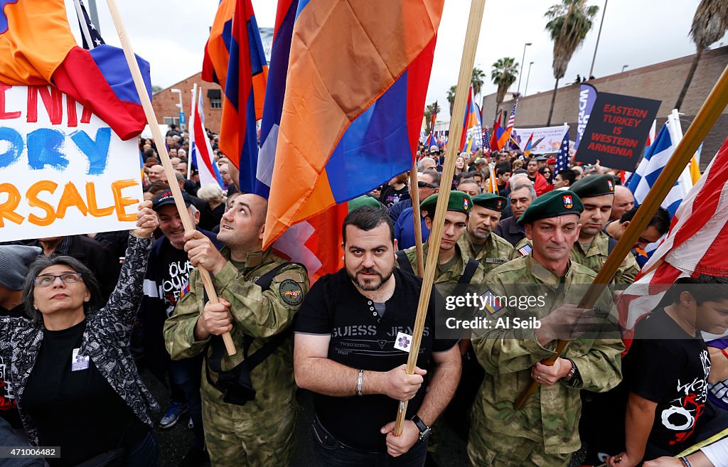 Marches Across The Country Mark The 100th Anniversary Of The Armenian Genocide