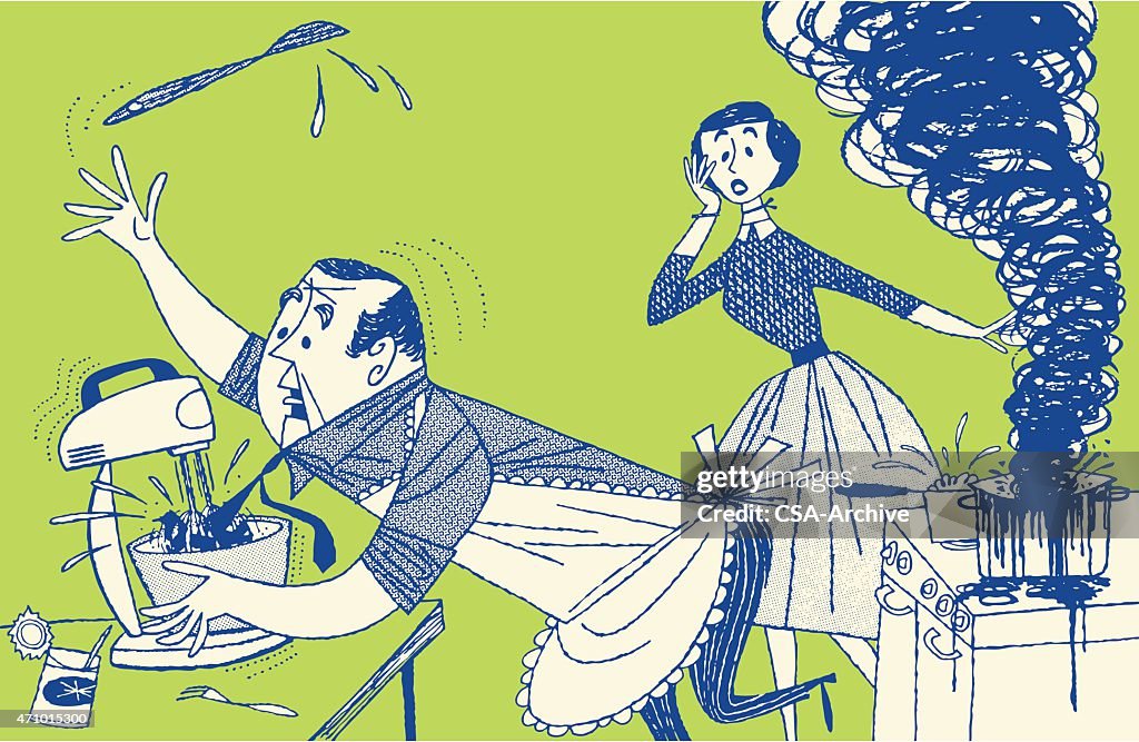 Kitchen Disaster Exampleas Disaster In The Kitchen High-Res Vector Graphic - Getty Images