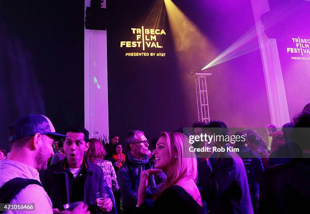 Guests attend the TAA Party during the 2015 Tribeca Film Festival at Spring Studio on April 24, 2015 in New York City.