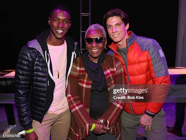 Ronald Epps, Bethann Hardison, and Bart Grzybowski attend the TAA Party during the 2015 Tribeca Film Festival at Spring Studio on April 24, 2015 in...