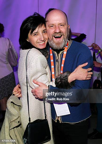 Guests attend the TAA Party during the 2015 Tribeca Film Festival at Spring Studio on April 24, 2015 in New York City.