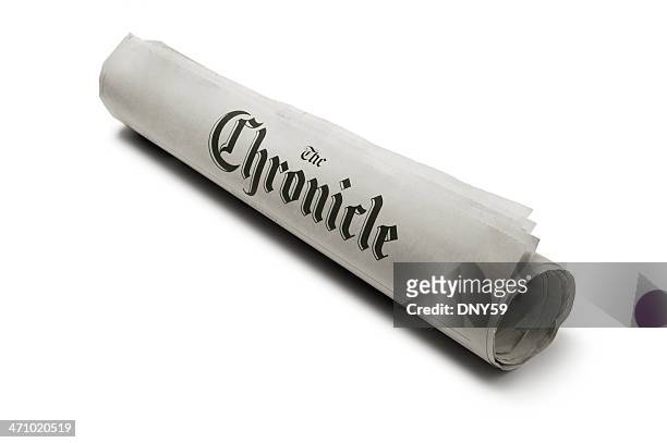 generic newspaper 3 - rolled newspaper stock pictures, royalty-free photos & images