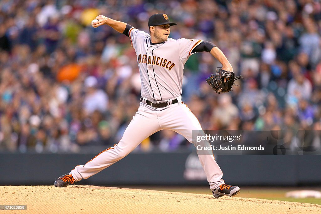 San Francisco Giants v Colorado Rockies