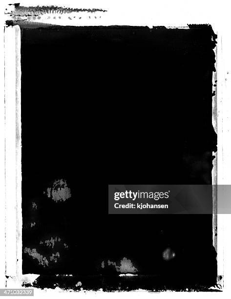 grunge instant image transfer background or frame - weathered photo stock pictures, royalty-free photos & images