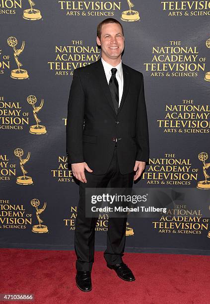 Actor Jared Safier attends the 42nd Annual Daytime Creative Arts Emmy Awards at Universal Hilton Hotel on April 24, 2015 in Universal City,...