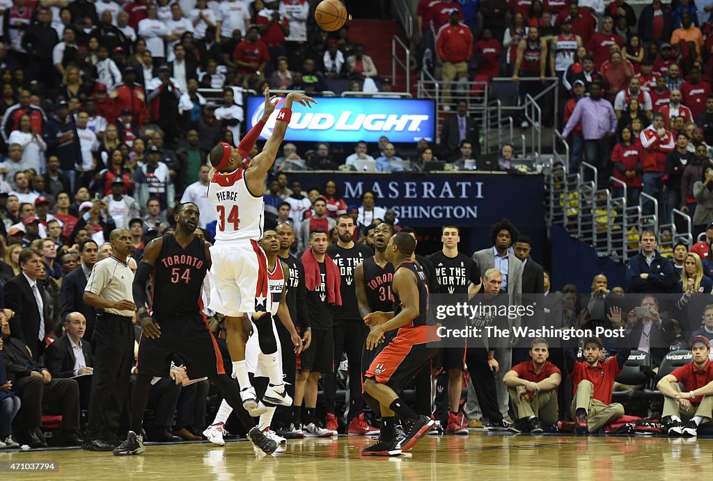 First round of the NBA Play-offs -Toronto Raptors at Washington Wizards