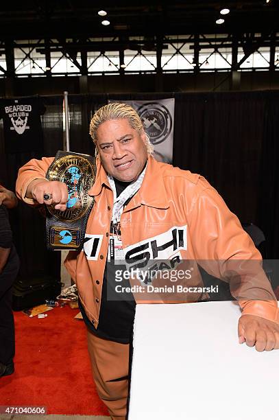 Rikishi attends the C2E2 Chicago Comic and Entertainment Expo at McCormick Place on April 24, 2015 in Chicago, Illinois.