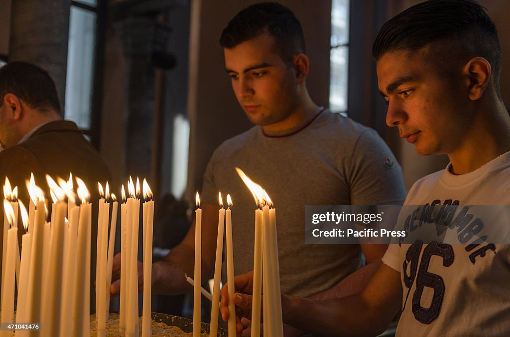 Church ceremony was held in Brussels by the Armenian...