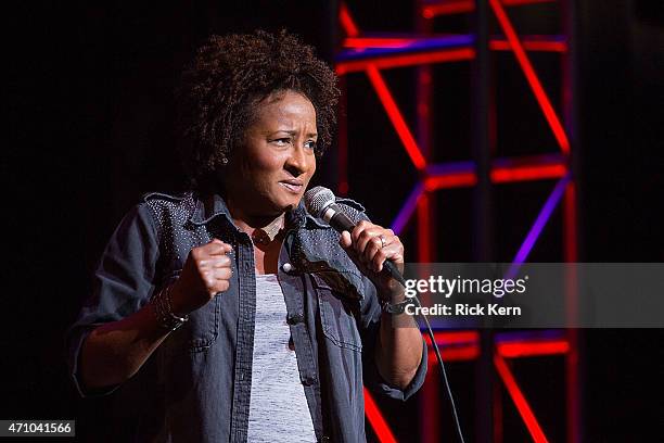 Comedian/actress Wanda Sykes performs onstage during the Moontower Comedy Festival at The Paramount Theatre on April 24, 2015 in Austin, Texas.