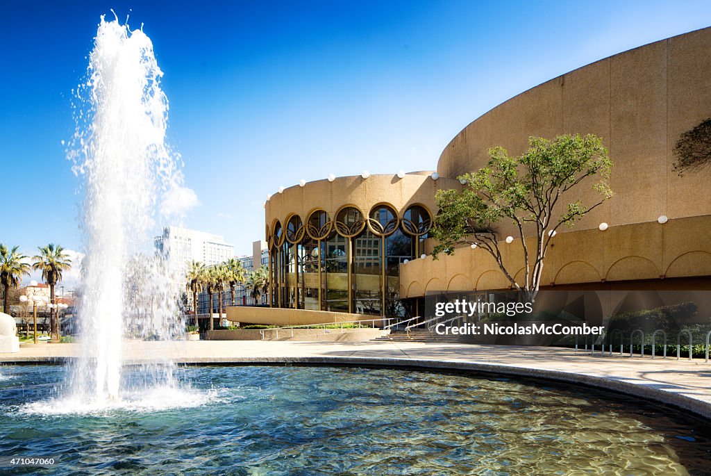 San Jose California Center of performing arts with fountain