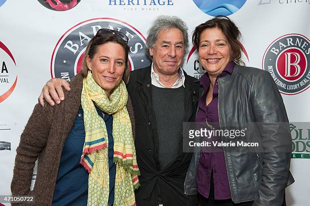 Anouchka Van Riel, Richard Lorber, and Alejandra Norambueana Skira arrive at COLCOA, French Film Festival Barnes After Party at Heritage Fine Wines...