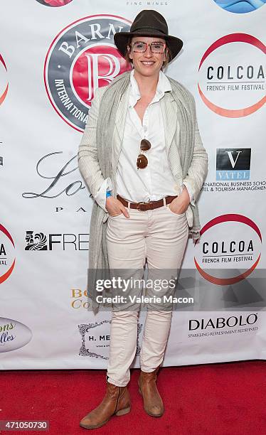 Actress Agathe de la Boulaye arrives at COLCOA, French Film Festival Barnes After Party at Heritage Fine Wines on April 24, 2015 in Beverly Hills,...