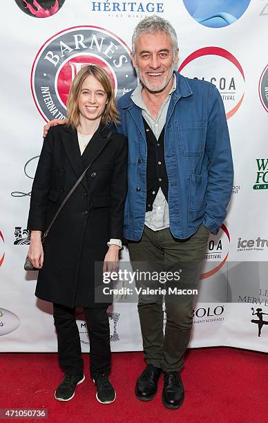 Writer/director Elodie Namer and director rick Zonca arrive at COLCOA, French Film Festival Barnes After Party at Heritage Fine Wines on April 24,...