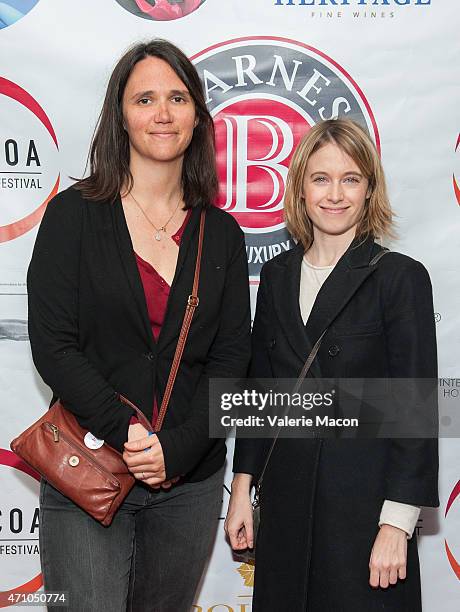 Director Jeanne Herry and writer/director Elodie Namer arrives at COLCOA, French Film Festival Barnes After Party at Heritage Fine Wines on April 24,...