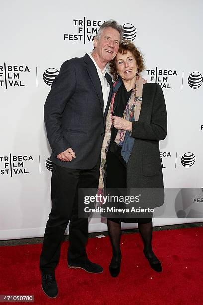 Michael Palin and Helen Palin attend the Special Screening Narrative: "Monty Python and the Holy Grail" during the 2015 Tribeca Film Festival at...