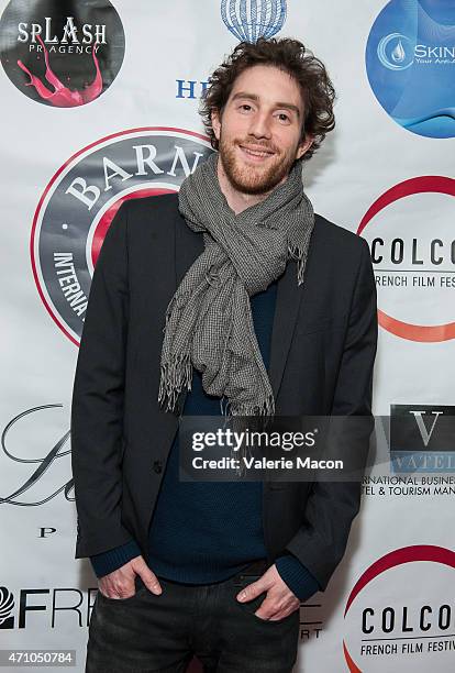 Composer Alexis Rault arrives at COLCOA, French Film Festival Barnes After Party at Heritage Fine Wines on April 24, 2015 in Beverly Hills,...