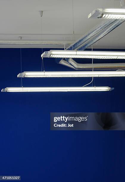 industrial lighting - strip lights stock pictures, royalty-free photos & images