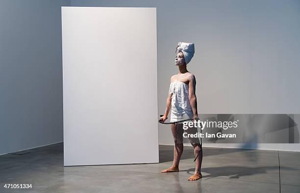 Artist Jeannette Ehlers performs her inaugural performance of 'Whip It Good'at Autograph on April 24, 2015 in London, England. Jeannette Ehlers'...