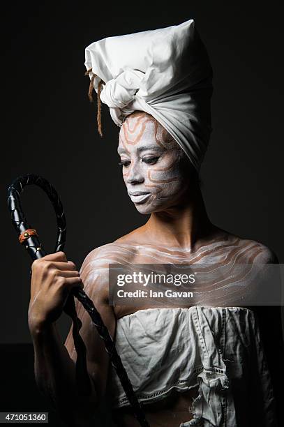 Artist Jeannette Ehlers performs her inaugural performance of 'Whip It Good'at Autograph on April 24, 2015 in London, England. Jeannette Ehlers'...