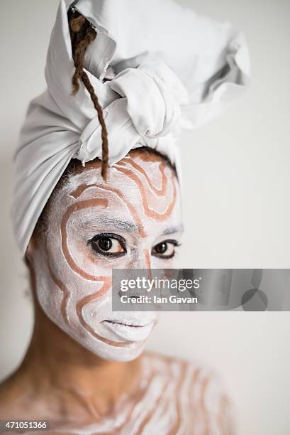 Artist Jeannette Ehlers performs her inaugural performance of 'Whip It Good'at Autograph on April 24, 2015 in London, England. Jeannette Ehlers'...