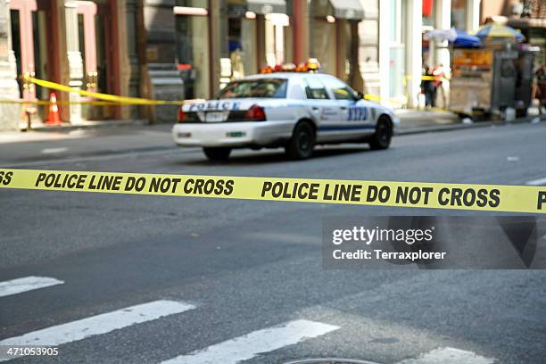 police line tape - police car stock pictures, royalty-free photos & images