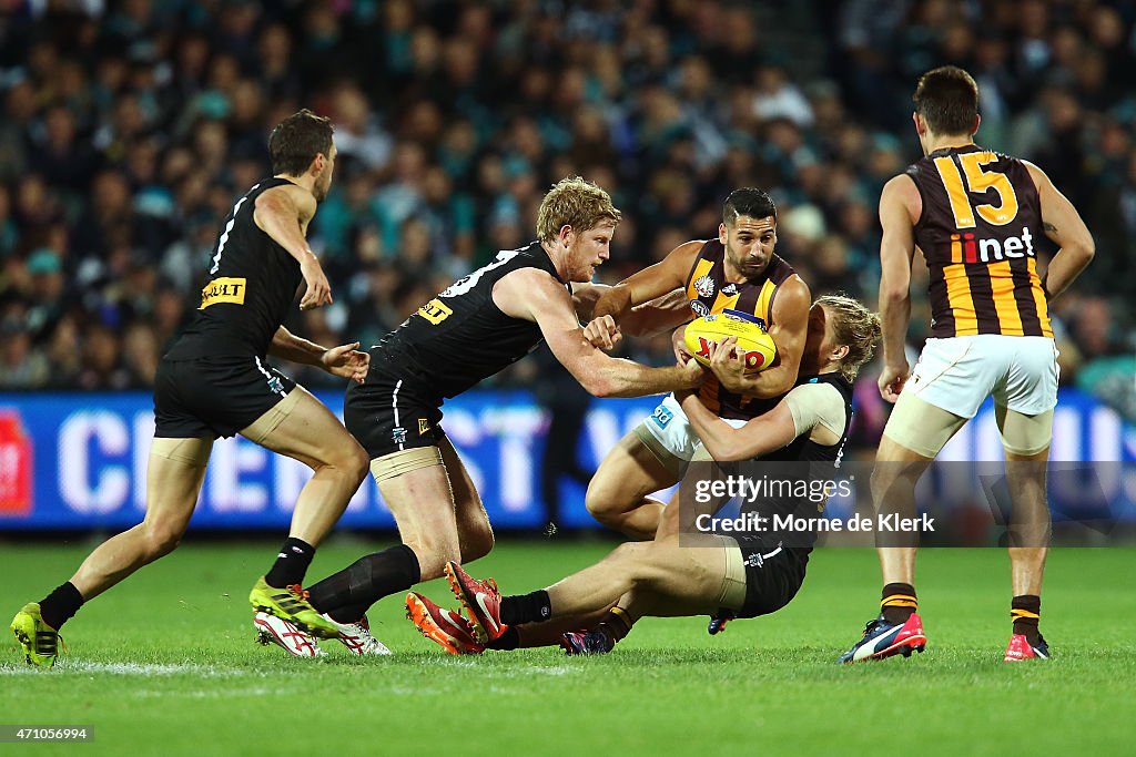 AFL Rd 4 - Port Adelaide v Hawthorn