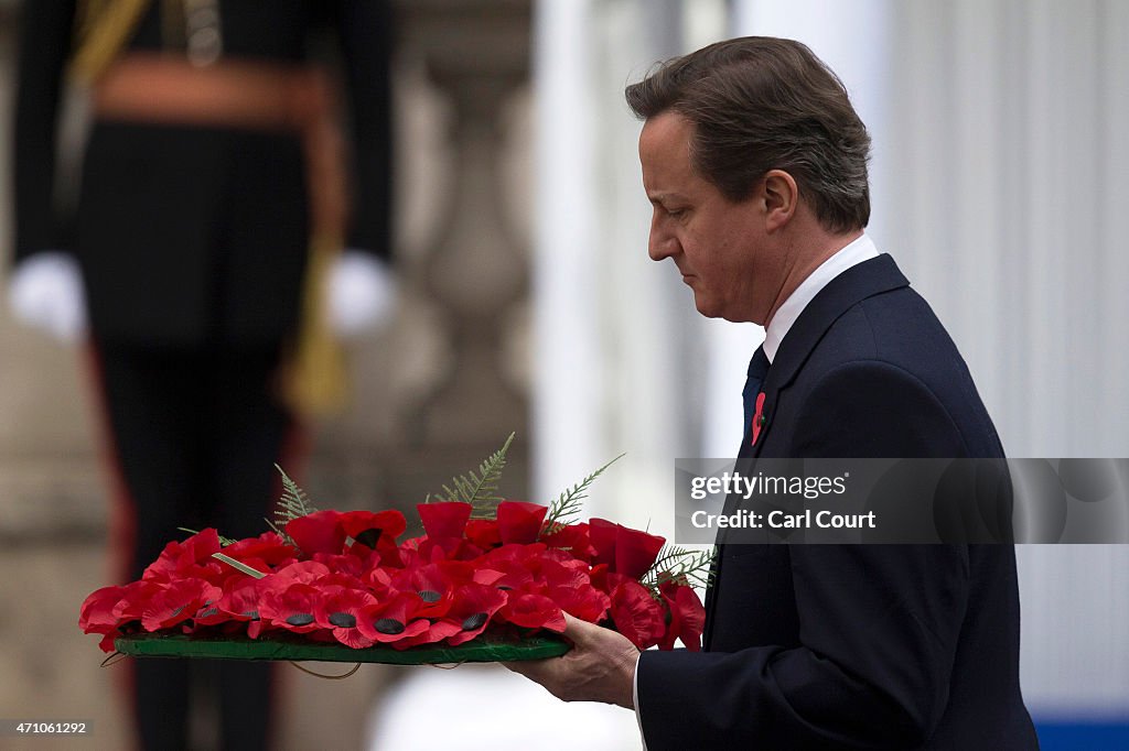 British Royal Family And Government Mark The Gallipoli Centenary At The Cenotaph