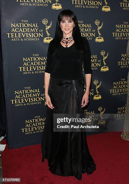 Actress Connie Sellecca attends the 42nd Annual Daytime Creative Arts Emmy Awards at The Universal Hilton Hotel on April 24, 2015 in Universal City,...