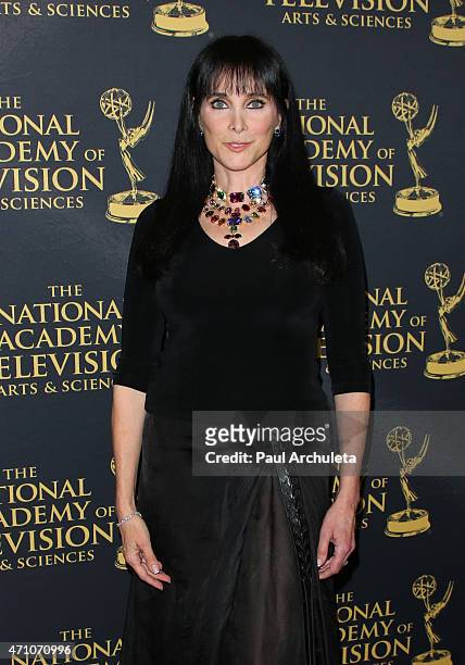 Actress Connie Sellecca attends the 42nd Annual Daytime Creative Arts Emmy Awards at The Universal Hilton Hotel on April 24, 2015 in Universal City,...