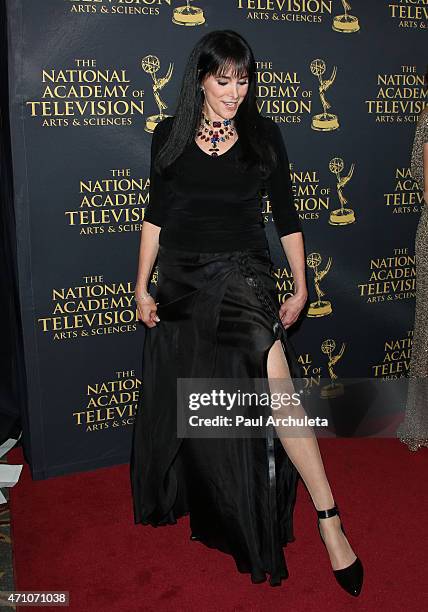 Actress Connie Sellecca attends the 42nd Annual Daytime Creative Arts Emmy Awards at The Universal Hilton Hotel on April 24, 2015 in Universal City,...