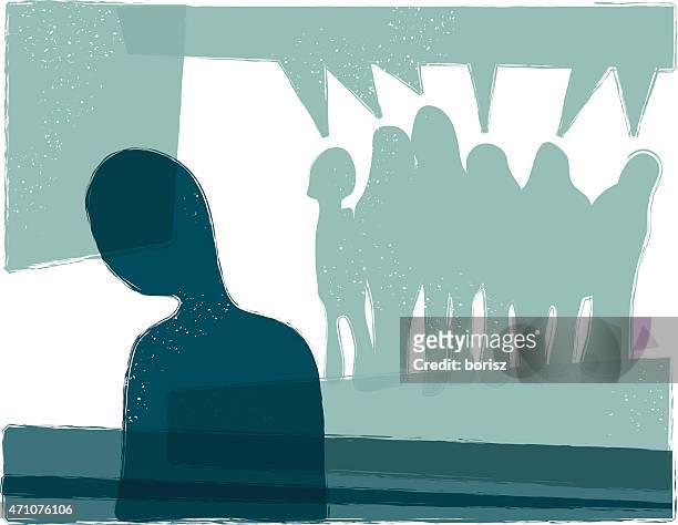 getting bullied - social issues stock illustrations